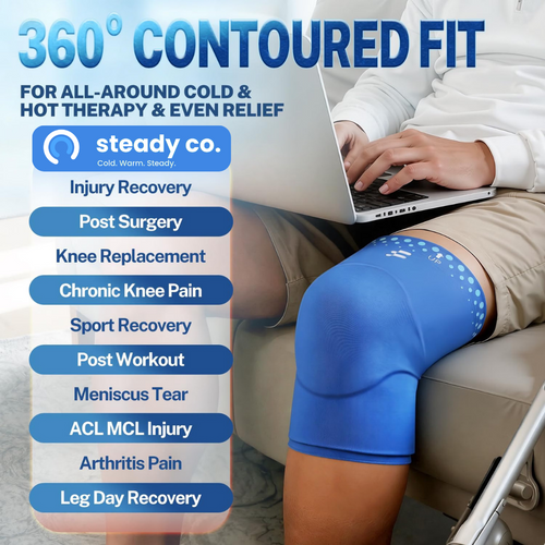 Steady Knee — Hot & Cold Compression Sleeve